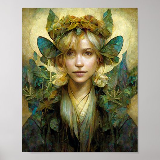 Holz Fee 2 Faiasy Fantasy Art Poster (Vorne)