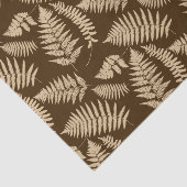 Holz-Fern-Muster, braun und beige Seidenpapier (Ausschnitt)