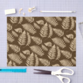 Holz-Fern-Muster, braun und beige Seidenpapier (Handwerk)