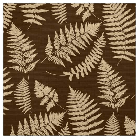 Holz-Fern-Muster, braun und beige Stoff (Muster)