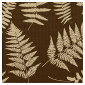 Holz-Fern-Muster, braun und beige Stoff (Nahaufnahme)
