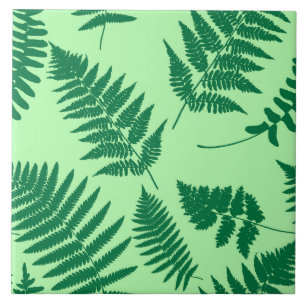 Holz-Fern-Muster, Smaragd und leicht grün Fliese
