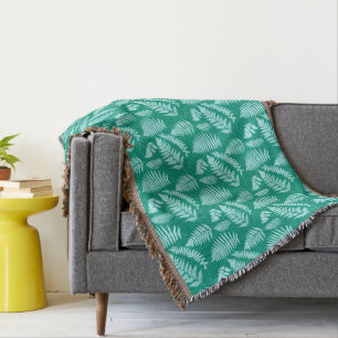 Holz-Fern-Muster, Türkis und Aqua Decke
