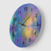 Holz flüstern, mystisch und beruhigend, große wanduhr (Winkel)