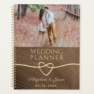 Holz-Foto-Hochzeit Planer