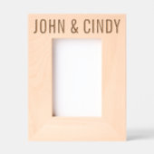 HOLZ GEÄTZTE RAHMEN (Vorderseite)