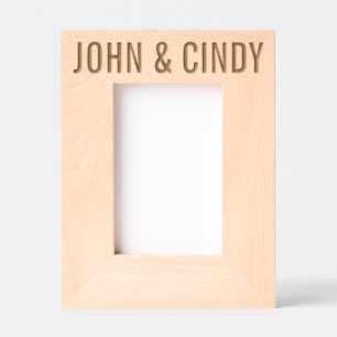 HOLZ GEÄTZTE RAHMEN