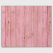 Holz gebleicht rosa farbene Holzkörnchen Mädchen Geschenkpapier (Flach)
