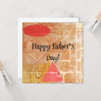 Holz - geometrische Formen - Vatertag