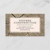 Holz gerahmt rustikaler Stil Visitenkarte (Vorderseite)