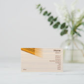 Holz - Geschäft Visitenkarte (Stehend Vorderseite)