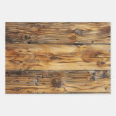 Holz Geschenkpapier Set (Vorderseite 3)