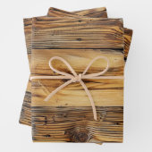 Holz Geschenkpapier Set (Beispiel)