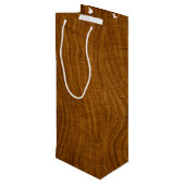 Holz Geschenktüte Für Weinflaschen (Rückseite Schrägansicht)