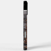 Holz geschnitztes Elch-Wappen Case-Mate iPhone Hülle (Rückseite / Rechts)