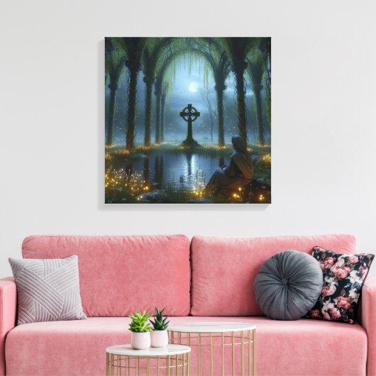 Holz Glen 2 Leinwanddruck (Insitu (Wohnzimmer))