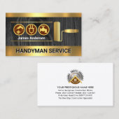 Holz Gold Paint Brush Layers Visitenkarte (Vorne/Hinten)