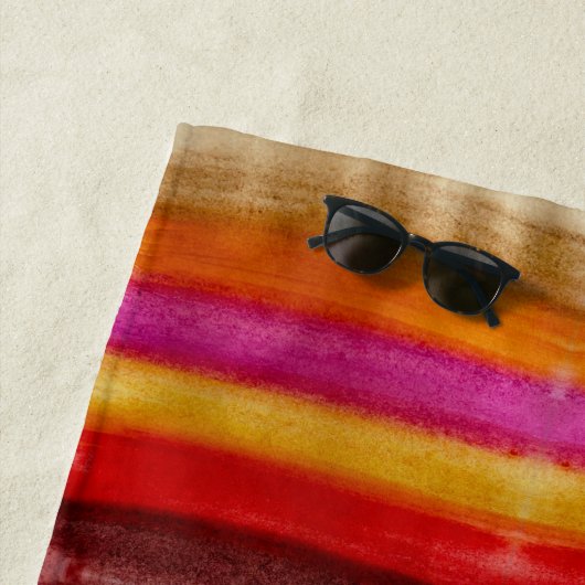 Holz Gradient Wasserfarben Kunst Strandtuch (Beispiel)