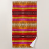 Holz Gradient Wasserfarben Kunst Strandtuch (Vorderseite)