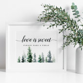 Holz Grove Wedding Dessert Bar Sign Poster