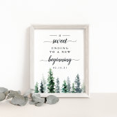 Holz Grove Wedding Dessert Table Sign Poster