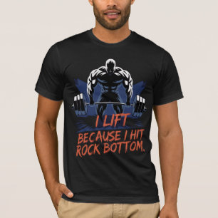 HOLZ-GYM-GEWICHTIGUNG Inspiration Motivierend T-Shirt