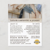 Holz, Hammer und Nägel, Tischler, Tischlerwerbung Flyer (Vorne)