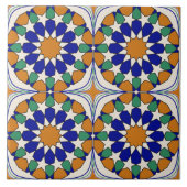 Holz Harmonie marokkanisches Mosaikmuster Fliese (Vorderseite)