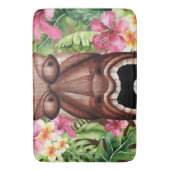 Holz Hawaiian Tiki Luau Sommer Tropical Badematte (Vorderseite Vertikal)