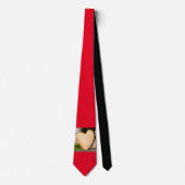 Holz-Herz-Halsband Krawatte (Vorderseite)