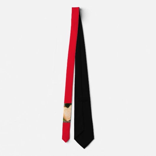 Holz-Herz-Halsband Krawatte (Rückseite)