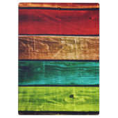 Holz Hintergrund Moderne Elegant Klemmbrett (Rückseite)