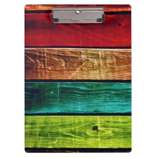 Holz Hintergrund Moderne Elegant Klemmbrett (Vorderseite)