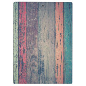 Holz Hintergrund Moderne Elegant Klemmbrett (Rückseite)