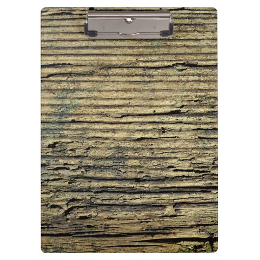 Holz Hintergrund Moderne Elegant Klemmbrett (Vorderseite)