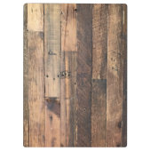 Holz Hintergrund Moderne Elegant Klemmbrett (Rückseite)