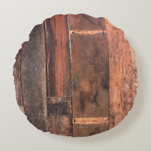 Holz Hintergrund Plankeabstract,gealtert,hintergru Rundes Kissen