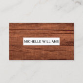 Holz-Hintergrund Visitenkarte (Vorderseite)