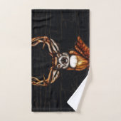 Holz Hirsche Rustikales Land Personalisiert Badhandtuch Set (Handtuch)