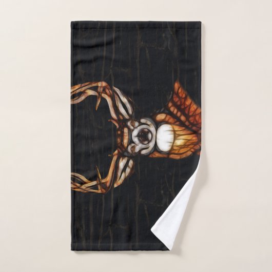 Holz Hirsche Rustikales Land Personalisiert Badhandtuch Set (Handtuch)