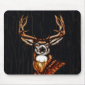 Holz Hirsche Rustikales Land Personalisiert Mousepad (Vorne)