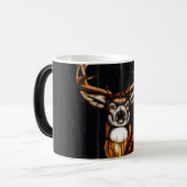 Holz Hirsche Rustikales Land Personalisiert Verwandlungstasse (Vorderseite Links)