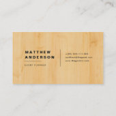 Holz II Visitenkarte (Rückseite)