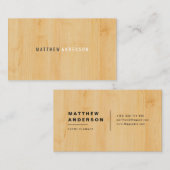 Holz II Visitenkarte (Vorne/Hinten)