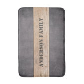 Holz im dunklen Hintergrund, Familienname Badematte (Vorderseite Vertikal)