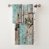 Holz im Landstil Die Handwerkskunst Badhandtuch Set (Insitu)