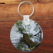 Holz im Wasser Schlüsselanhänger (Vorderseite)