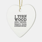 Holz in Dinge verwandeln Keramik Ornament (Links)