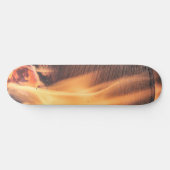Holz in Flammen Skateboard (Horizontal)