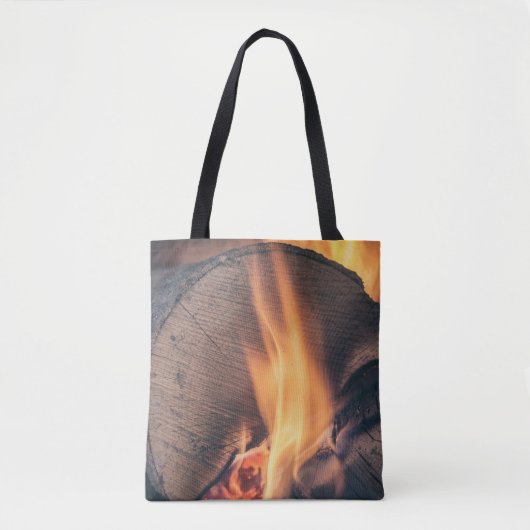 Holz in Flammen Tasche (Vorderseite)